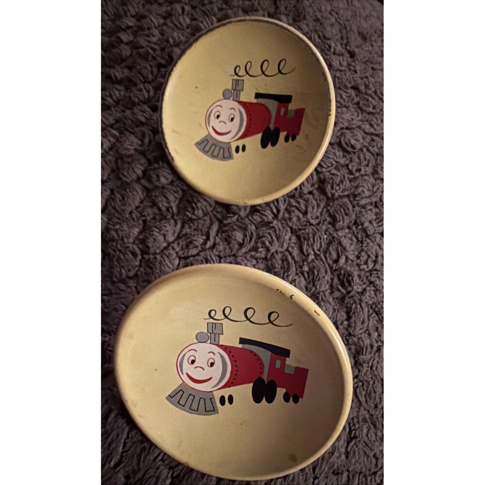 Vintage Amerock Train Story Book Dresser Drawer Knobs 2 Set Nursery Kids Charlie